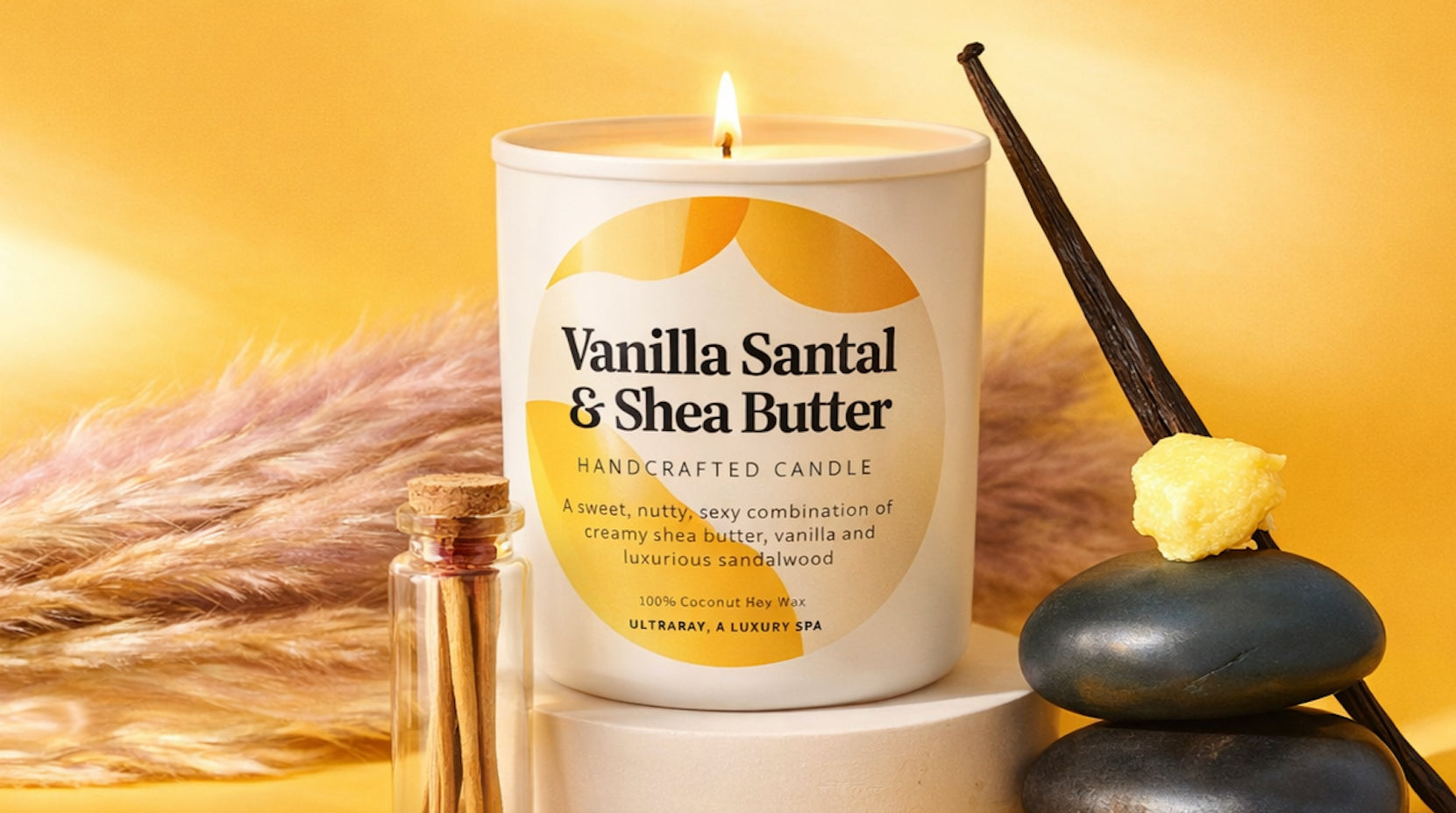 Vanilla Santal + Shea Butter Handcrafted Candle
